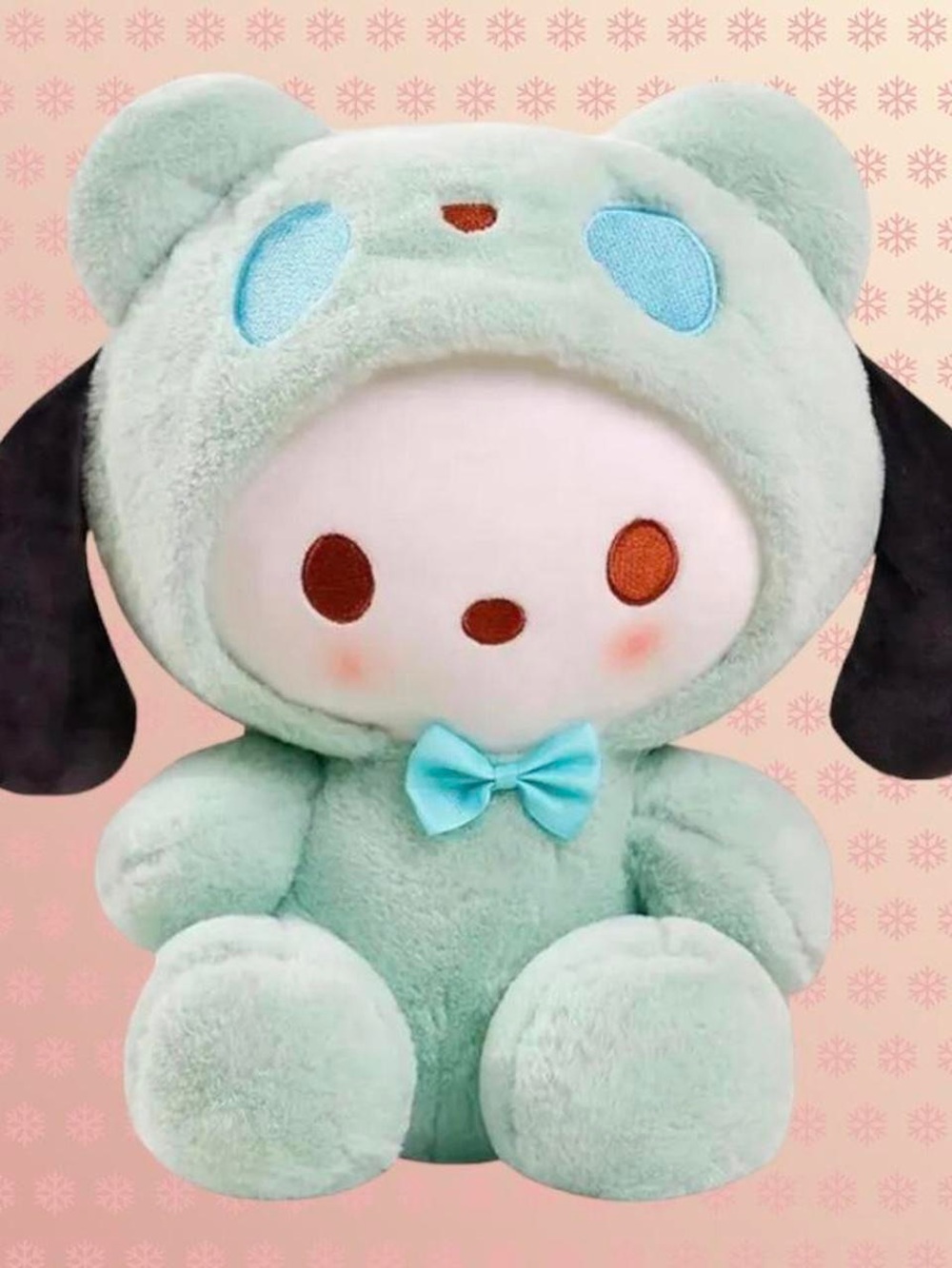 Green panda Pochacco plushie stuffy